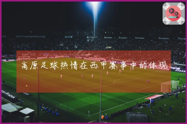 高原足球热情在西甲赛事中的体现